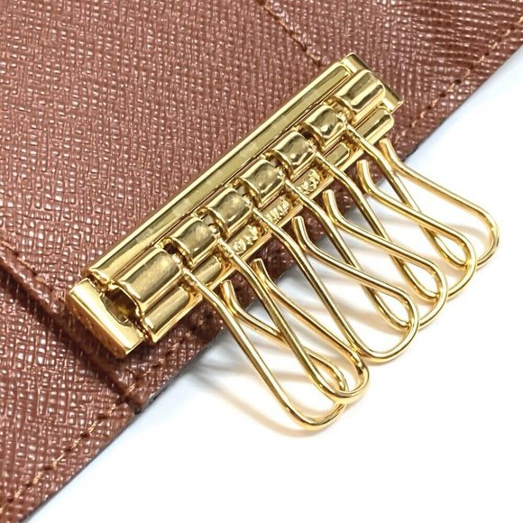 AUTH LOUIS VUITTON Multicles6 6-Ring Key Case Monogram Canvas Brown - Picture 3 of 12